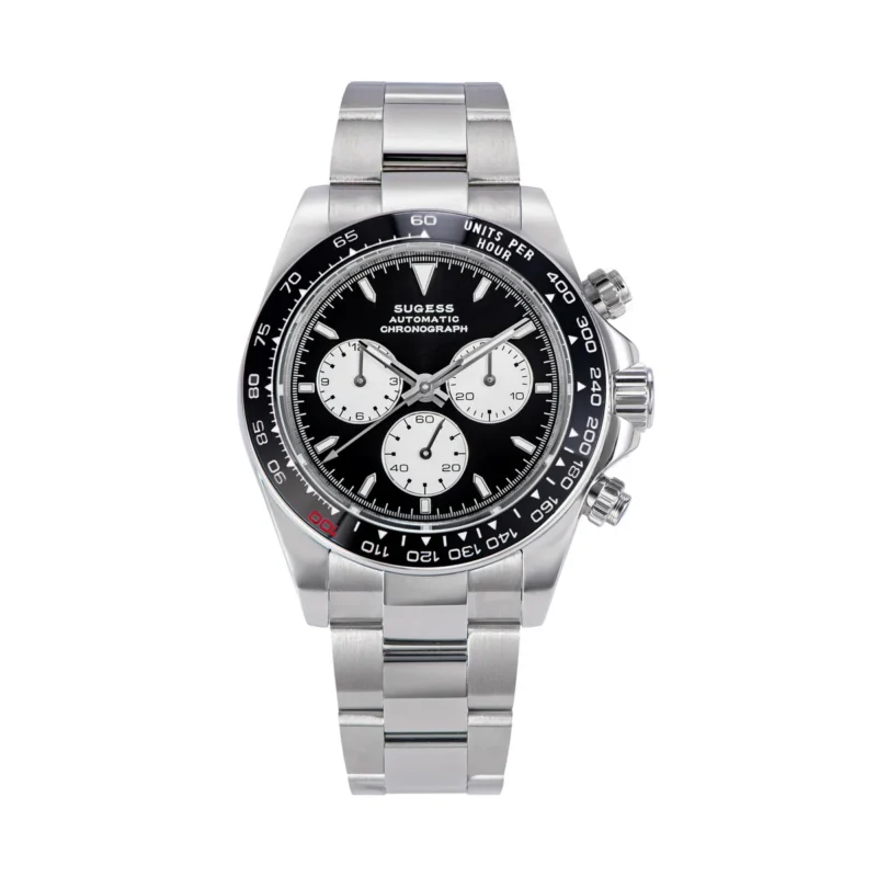 Professional Chronograph Automatic Dive Watch with Ceramic Bezel and Stainless Steel Bracelet - Image 12
