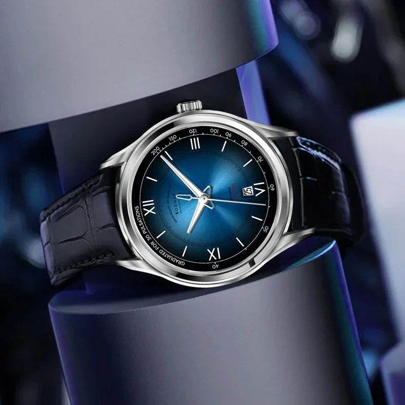 Classic automatic watch with traditional styling and refined details