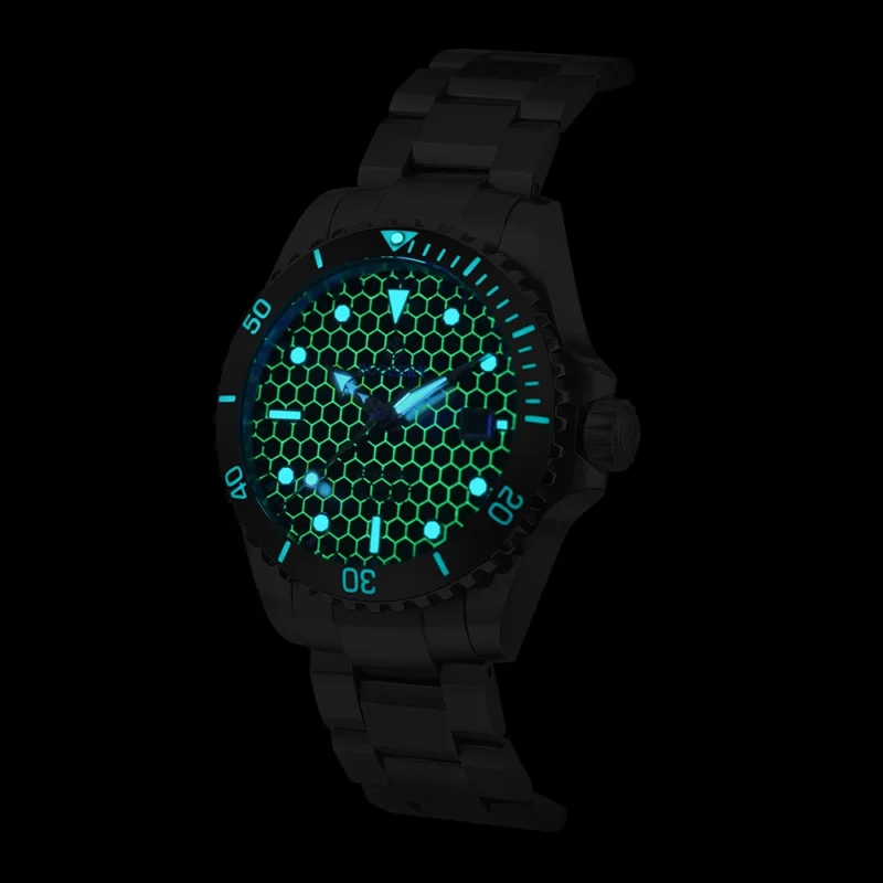 Professional Titanium Automatic Dive Watch with Sapphire Crystal and 100M Water Resistance - Image 4