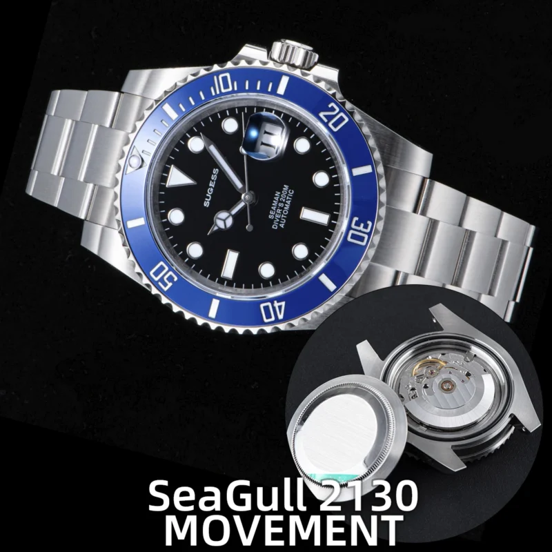 Professional Automatic Dive Watch with NH35 Movement, Ceramic Bezel and 200M Water Resistance - Image 8