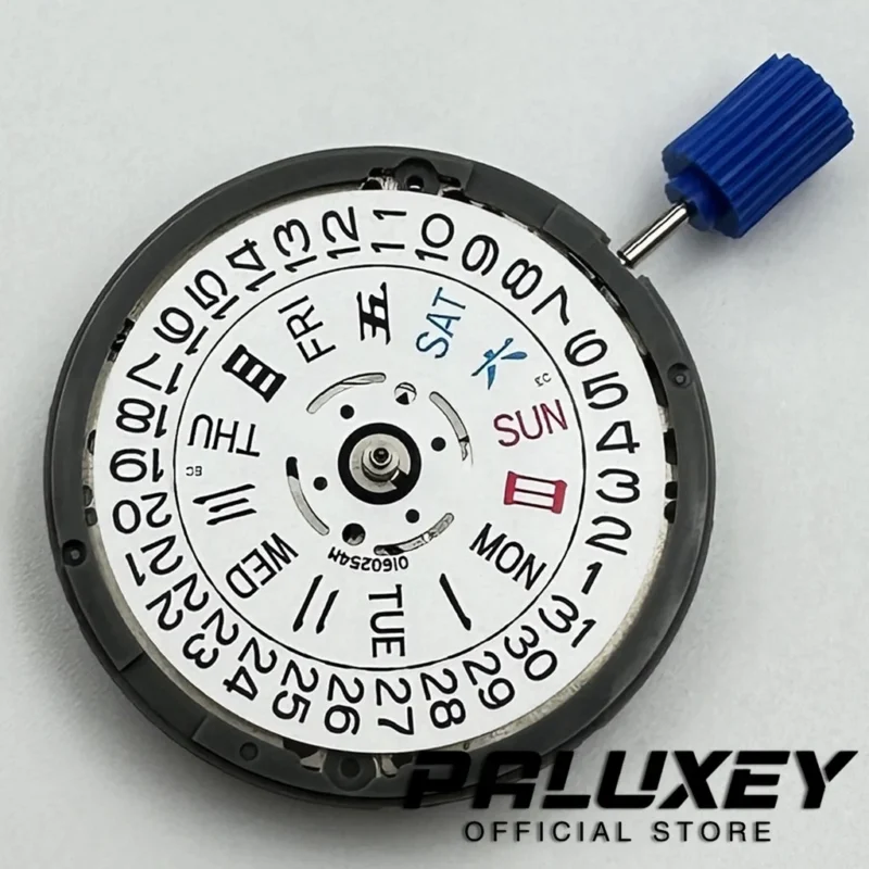 Premium NH36 Automatic Movement 24 Jewels Day-Date Watch Movement with Crown at 3.0/3.8 O'Clock - Image 3