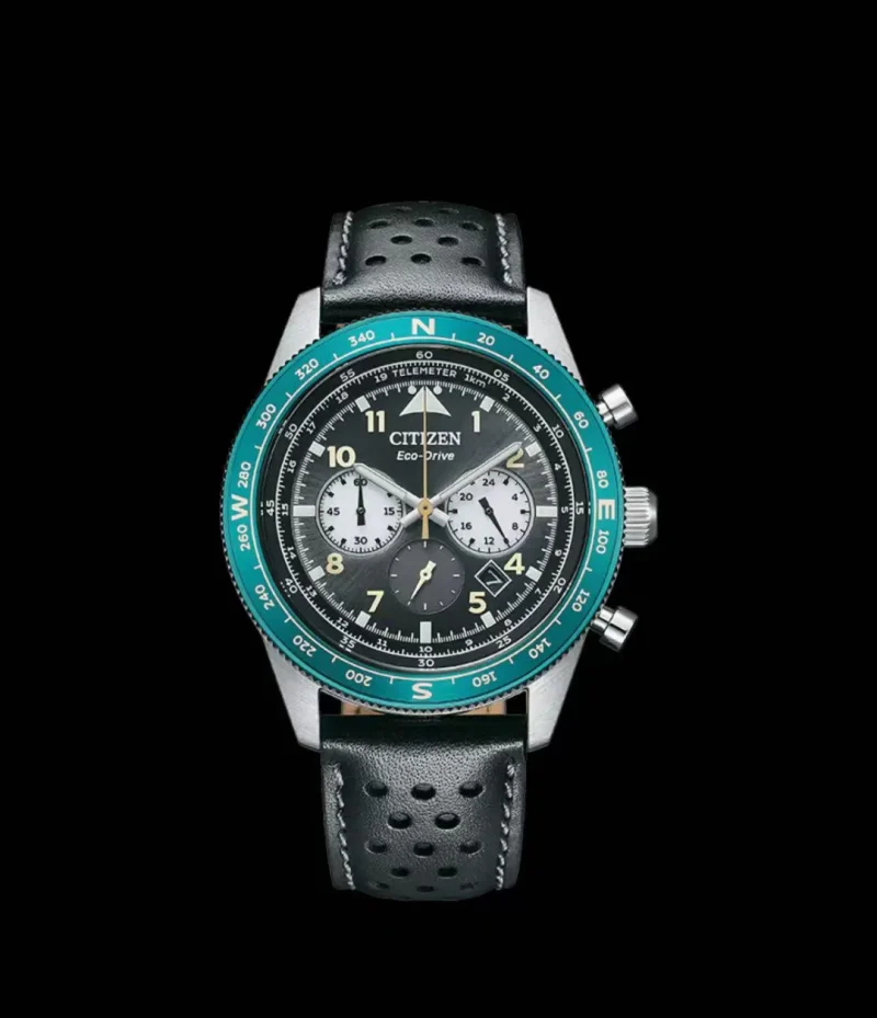 Citadel Automatic Mechanical Watch with Leather Strap and Stainless Steel Case - Image 3