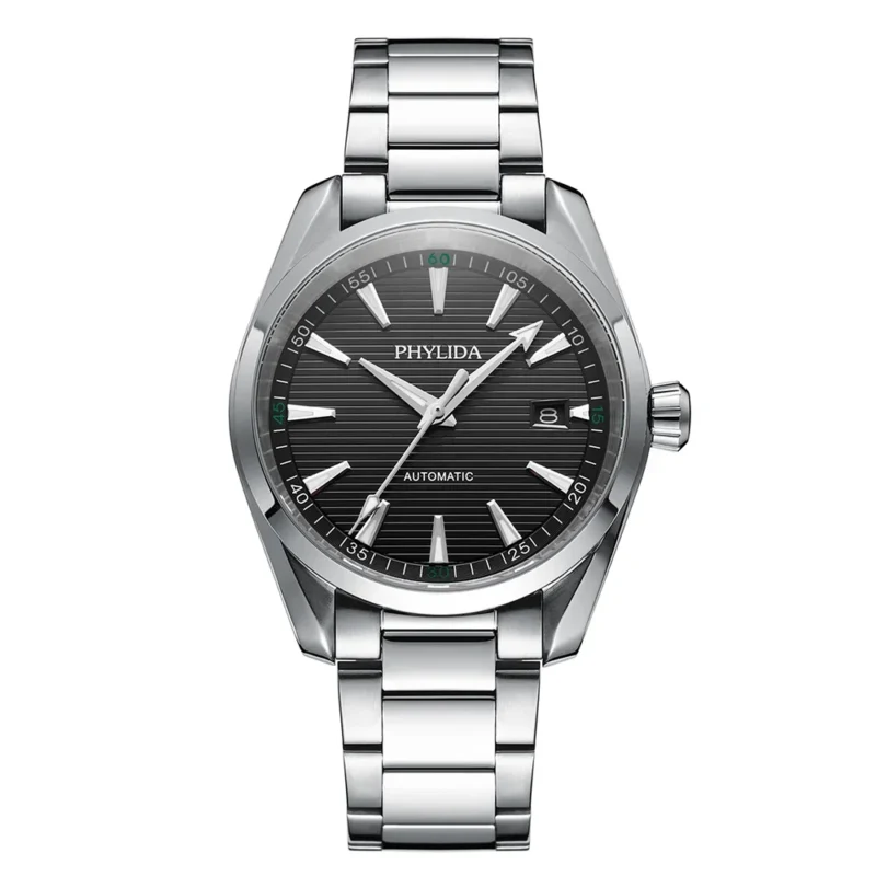 Professional Automatic Dive Watch with Sapphire Crystal and Stainless Steel Bracelet - Image 6