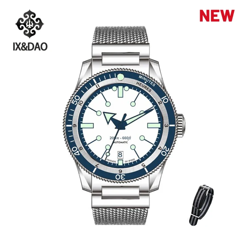 Premium Automatic Dive Watch with PT5000 Movement and Sapphire Crystal on Stainless Steel Bracelet - Image 8