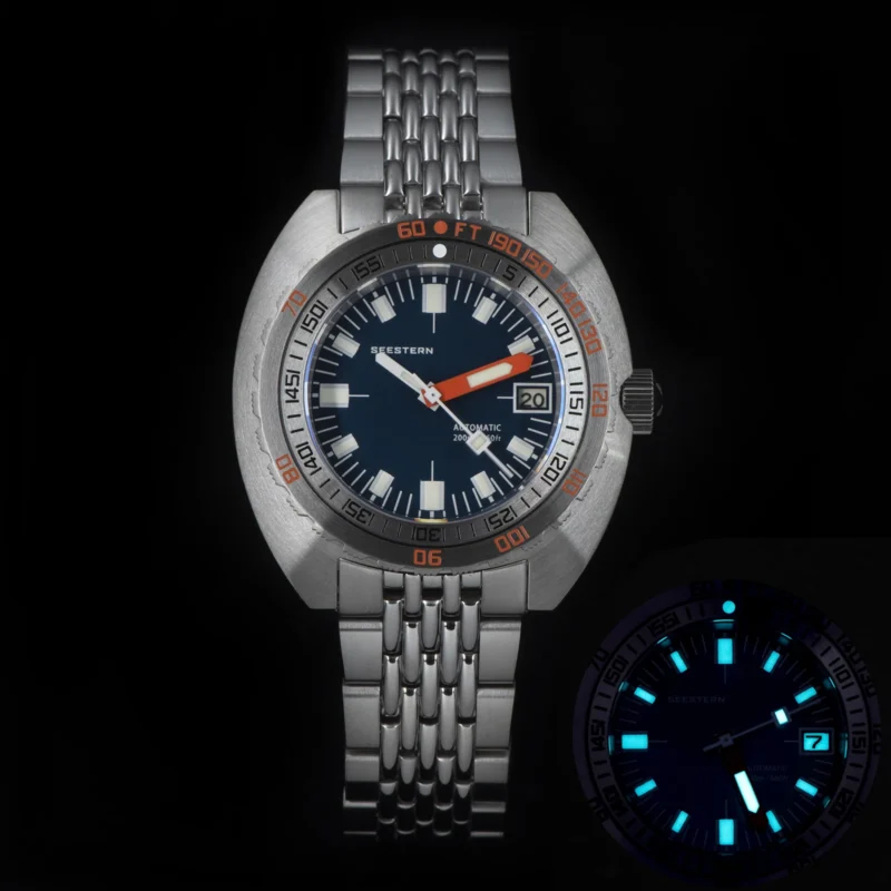 Professional Automatic Dive Watch with Sapphire Crystal and 20ATM Water Resistance - Image 7