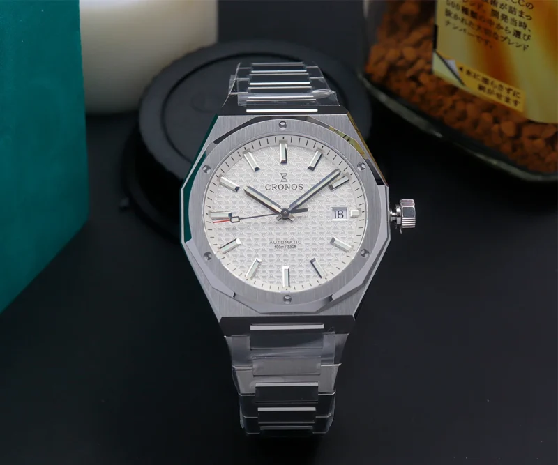 Classic Automatic Watch with Exhibition Caseback and Leather Strap - Image 2