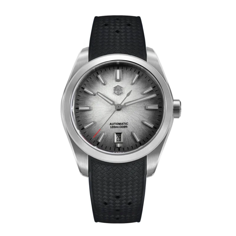 Elegant JianZhan Automatic Dress Watch with Miyota 9015 Movement and Ceramic Textured Dial - Image 17