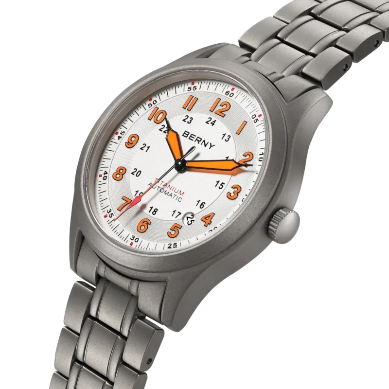 Professional Pilot Automatic Titanium Watch with Sapphire Crystal and Super Luminous Dial - Image 2