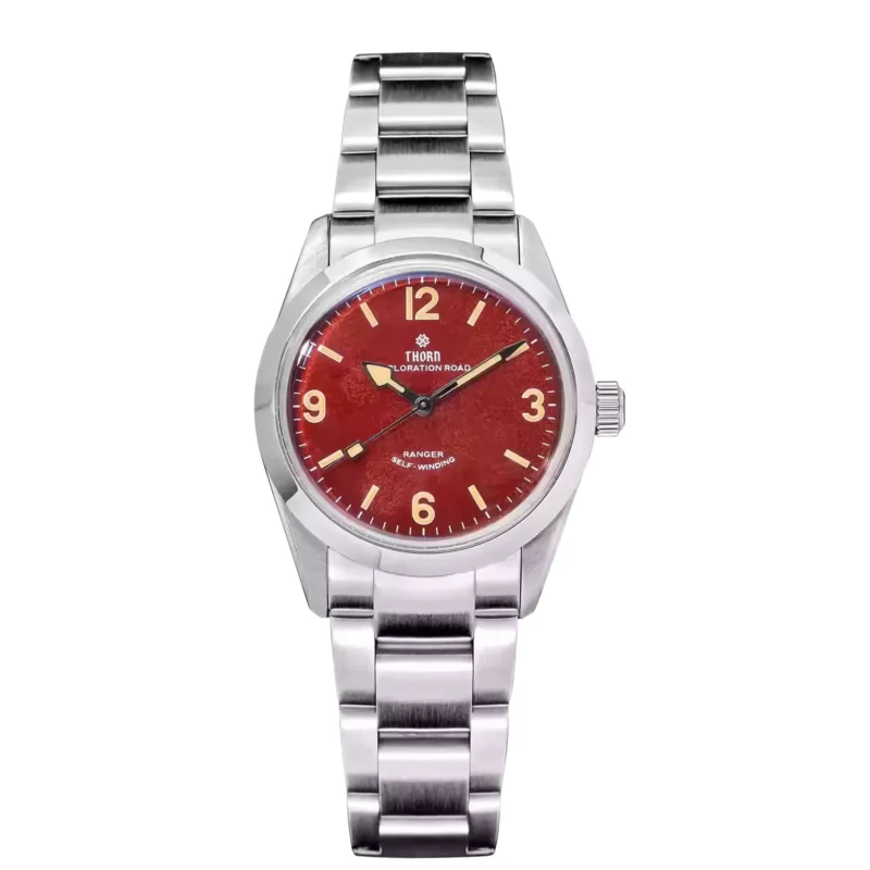 Vintage Tribute Automatic 34mm Watch with Domed Sapphire Crystal and Stainless Steel Bracelet - Image 13