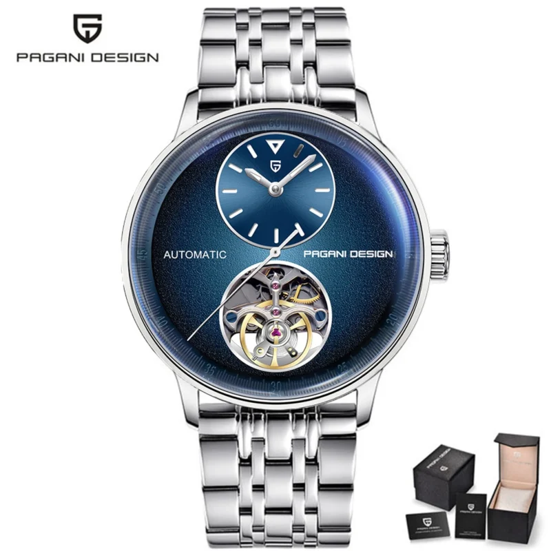 Classic Automatic Men's Dive Watch with 100M Water Resistance and Luminous Dial - Image 11