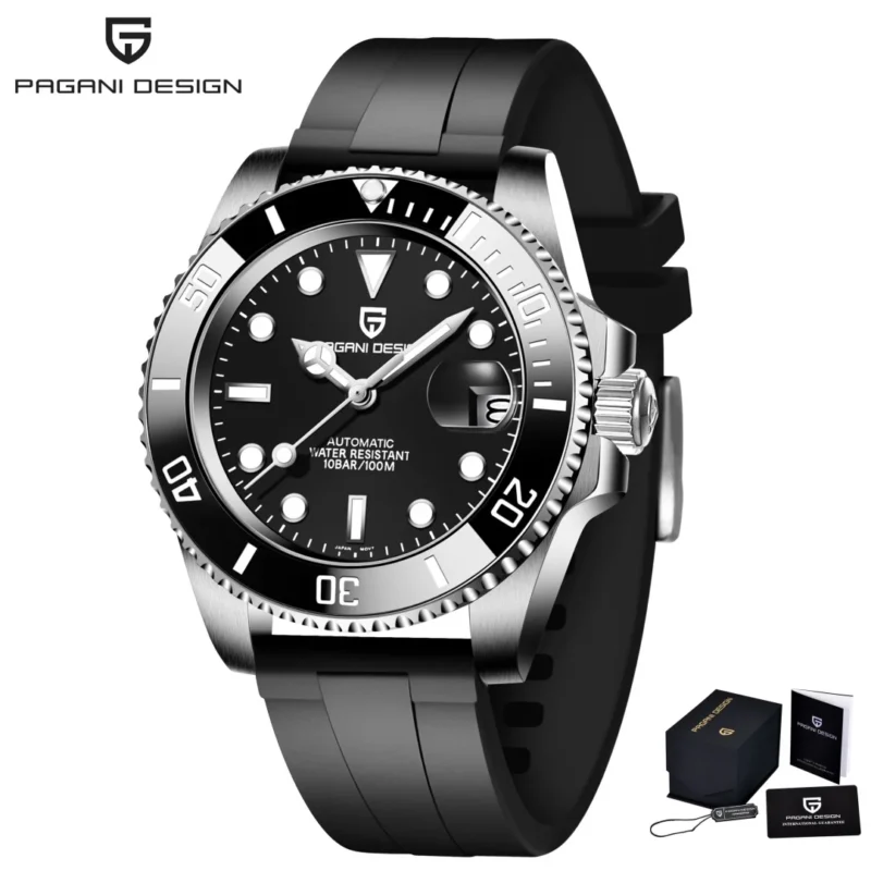 Professional Automatic Dive Watch with NH35A Movement, Sapphire Crystal and Stainless Steel Case - Image 7