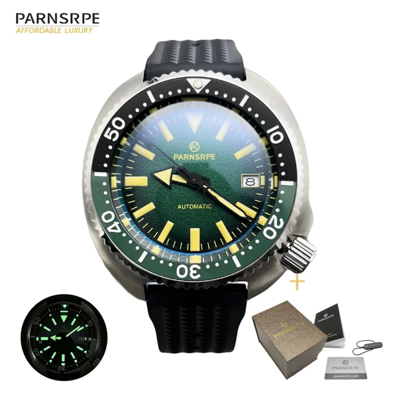 Professional Abalone Dial Automatic Dive Watch with NH35 Movement and Sapphire Crystal - Image 7