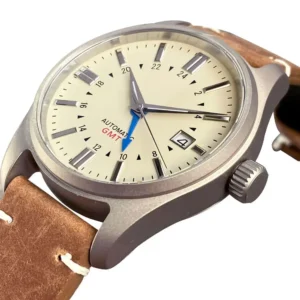 Professional GMT Dive Automatic Watch with Titanium Case and Sapphire Crystal