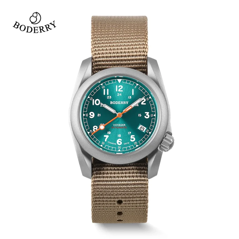 Voyager Bronze Field Automatic Watch with Sapphire Crystal and Leather Strap - Image 26