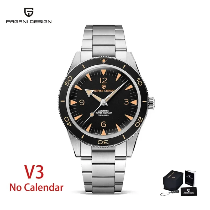 Professional Automatic Dive Watch with Sapphire Crystal and 200m Water Resistance - Image 7