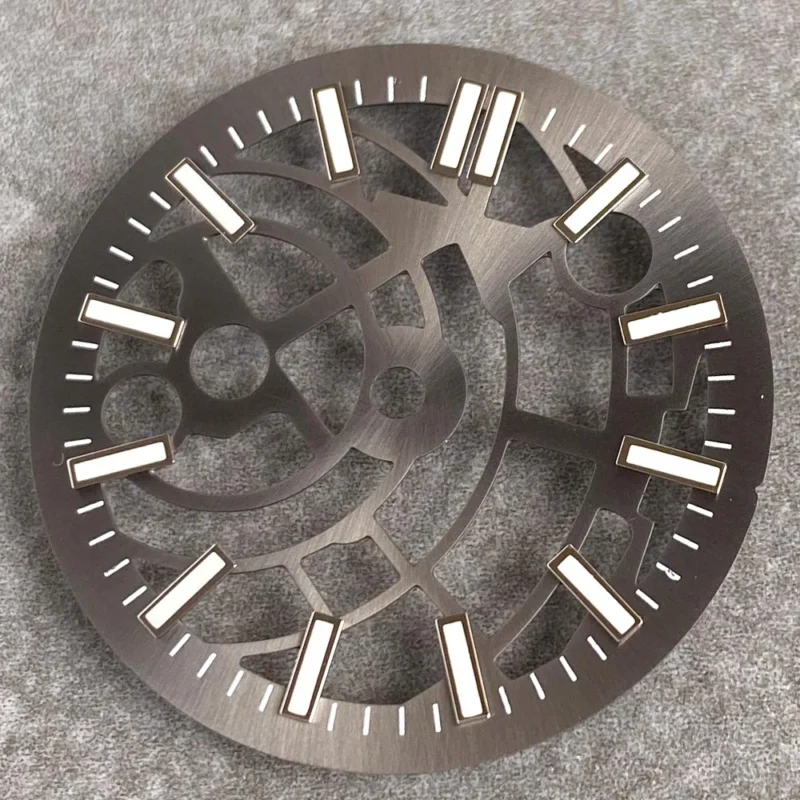 Skeleton Open Heart Automatic Watch Dial 29mm for NH35 with Brass Construction - Image 7