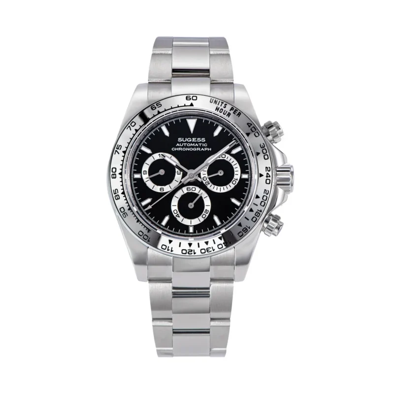 Professional Chronograph Automatic Dive Watch with Ceramic Bezel and Stainless Steel Bracelet - Image 10