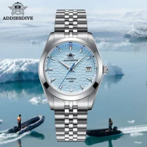 Professional Dive Automatic Watch with Sapphire Crystal and Stainless Steel Bracelet