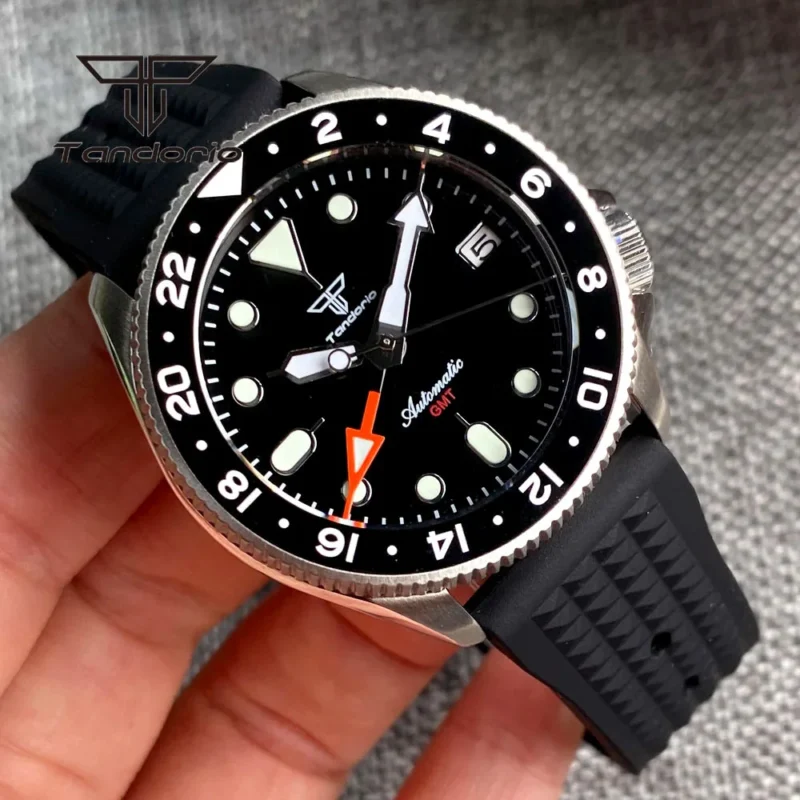 Professional GMT Automatic Dive Watch with NH34A Movement and Sapphire Crystal - Image 2